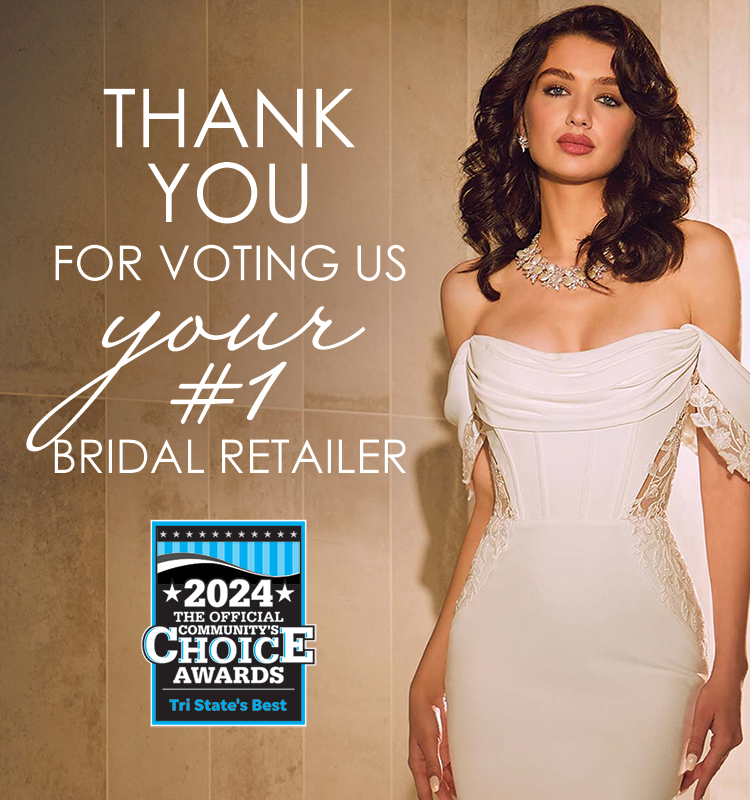 Thank you for voting us your #1 bridal retailer